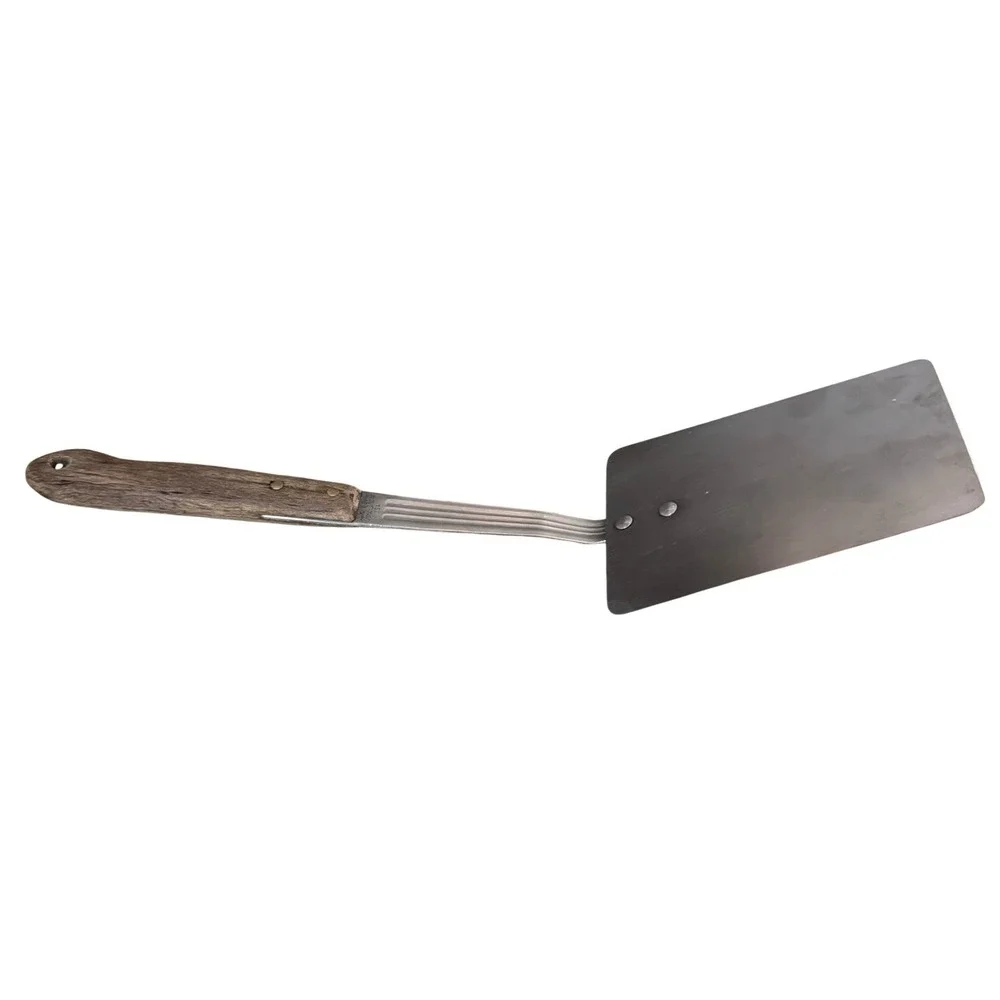 Vintage Veri-Sharp‎ USA Stainless Steel Spatula Wood Handle Kitchen Utensil